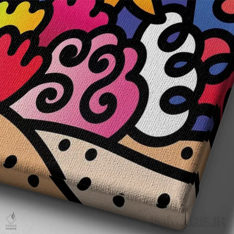 تابلو دکوراتیو دریا قسمت اول اثر لیزا لوپاک - نمای نزدیک بافت بوم