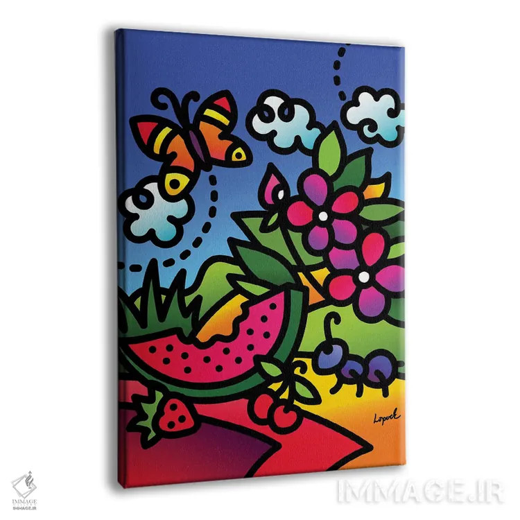 تابلو دکوراتیو تابستان قسمت اول اثر لیزا لوپاک - نمای پرسپکتیو محصول