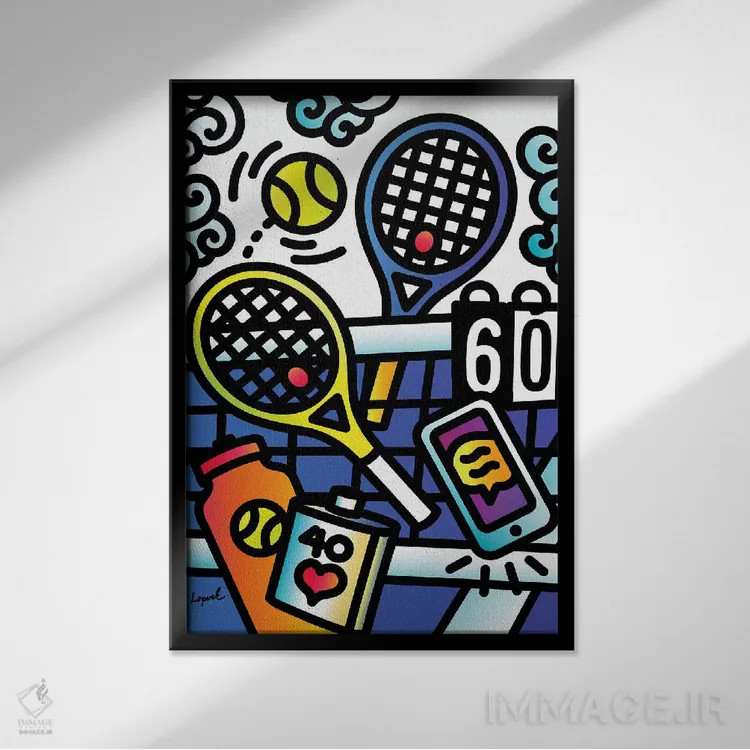 تابلو دکوراتیو سس مخفی اثر لیزا لوپاک - نمای قابدار مشکی