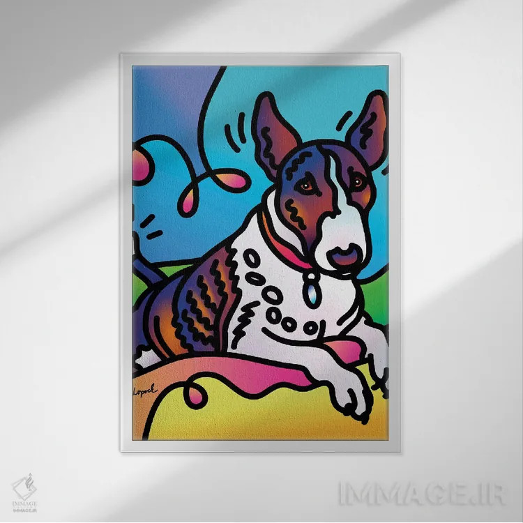 تابلو دکوراتیو سوفی اثر لیزا لوپاک - نمای قابدار سفید