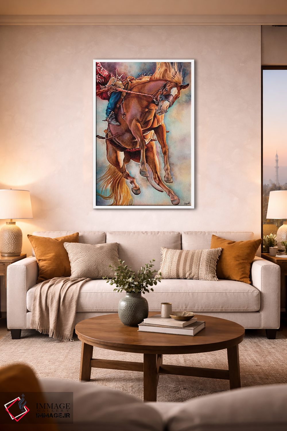 تابلو دکوراتیو حرکت امواج اثر لیزا لوپاک - D1W