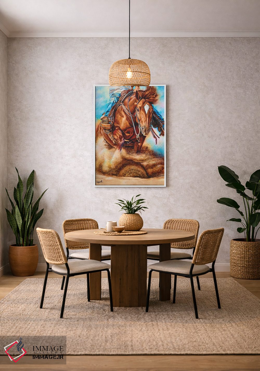 تابلو دکوراتیو روی پول اثر لیزا لوپاک - D1W