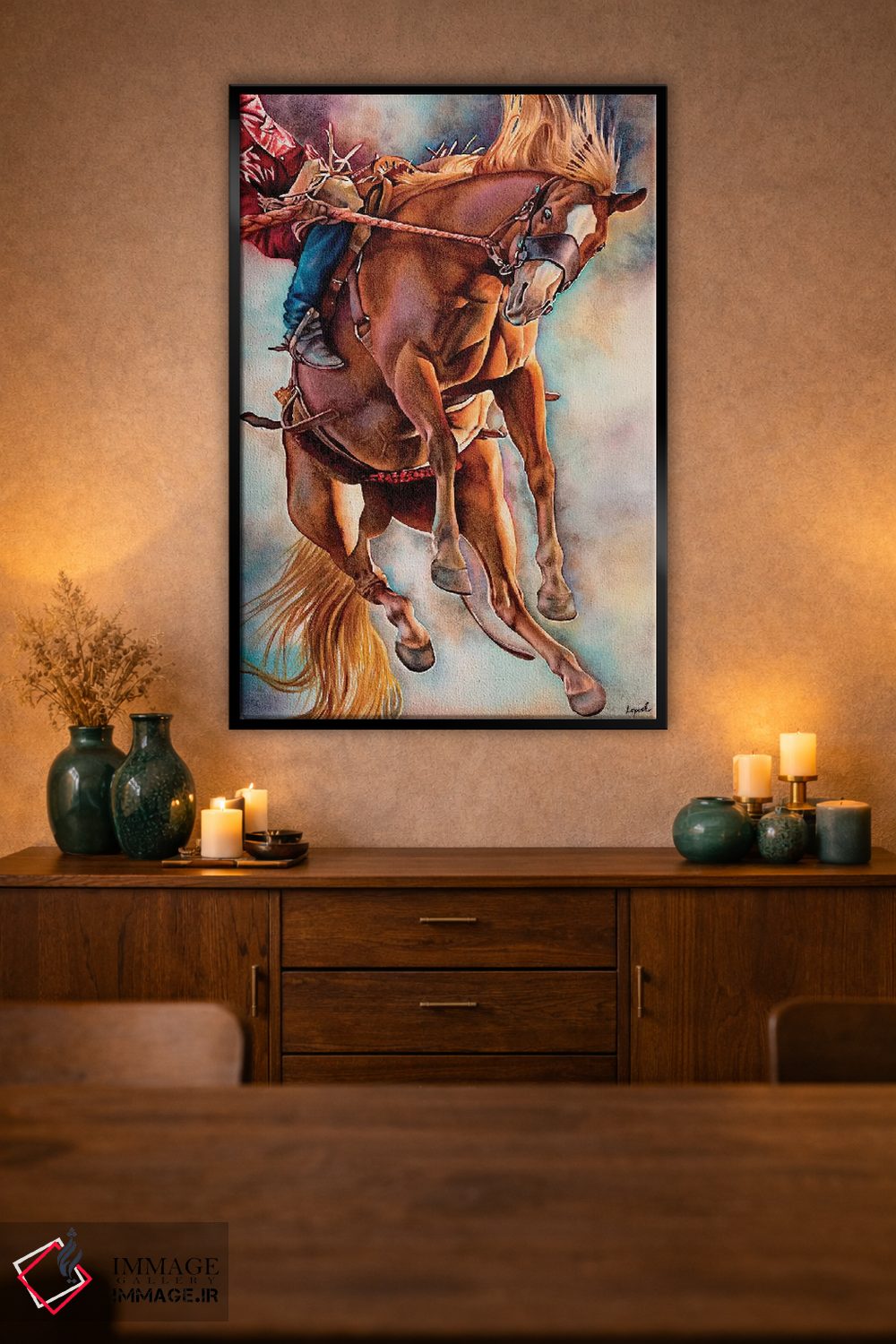 تابلو دکوراتیو حرکت امواج اثر لیزا لوپاک - D2B