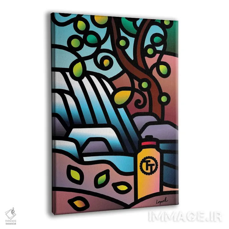 تابلو دکوراتیو وقفه آبی قسمت دوم اثر لیزا لوپاک - نمای پرسپکتیو محصول