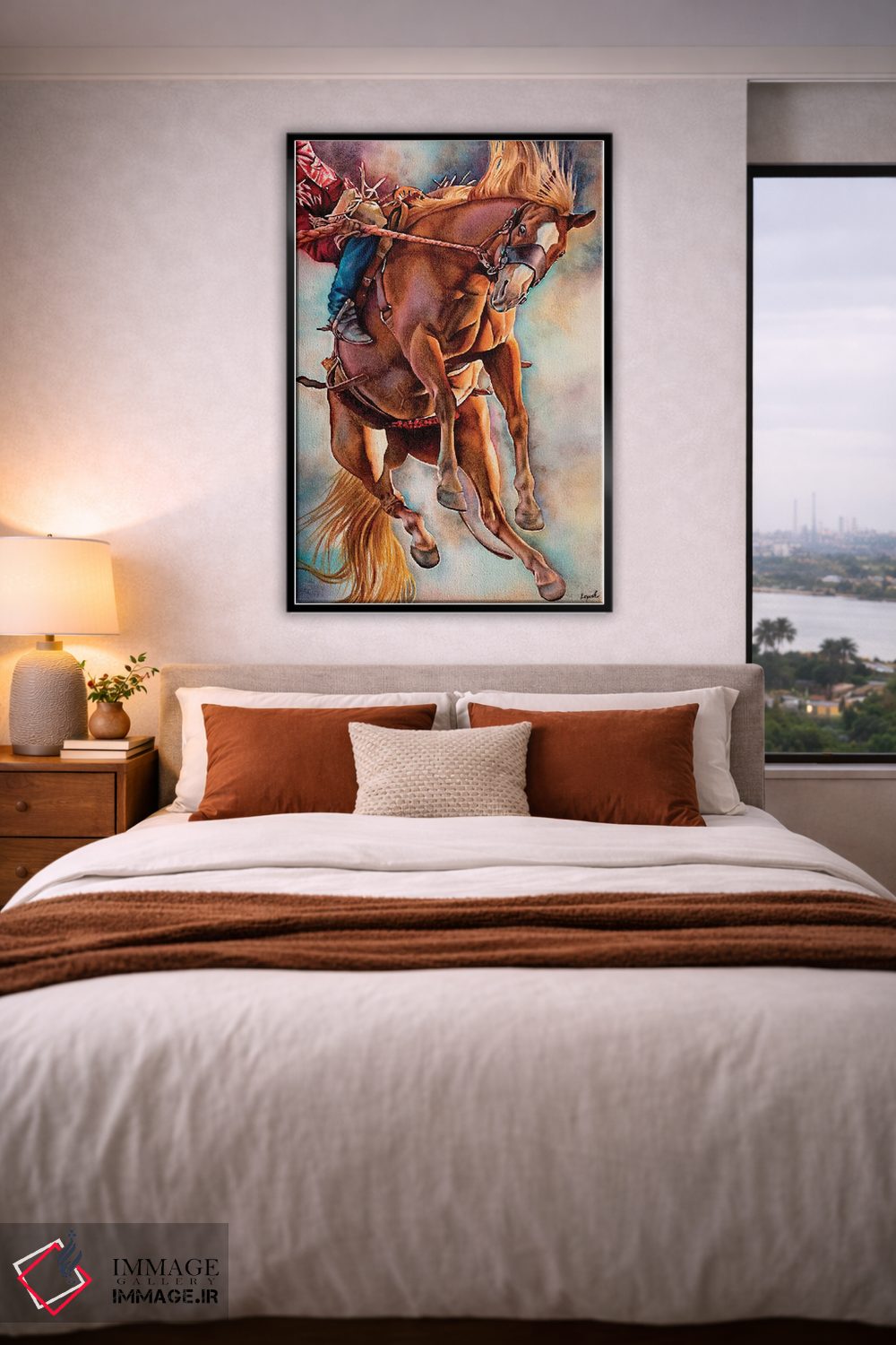 تابلو دکوراتیو حرکت امواج اثر لیزا لوپاک - D4B