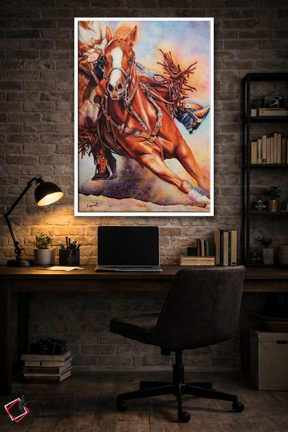 تابلو دکوراتیو سخن پایانی یا ضربه آخر اثر لیزا لوپاک - D4W