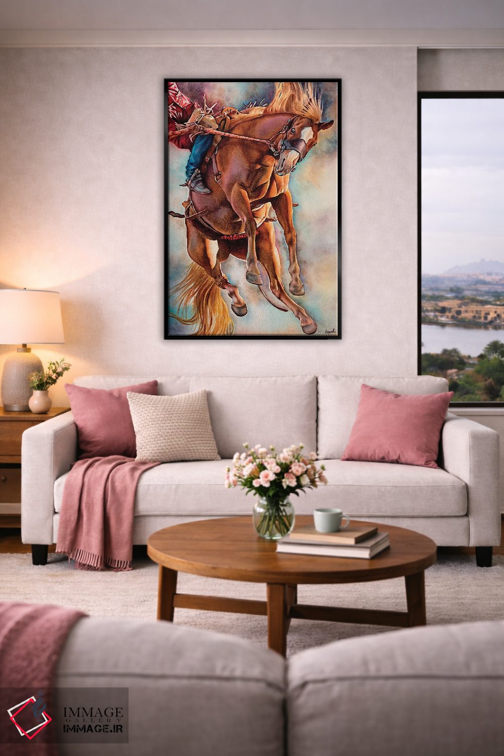 تابلو دکوراتیو حرکت امواج اثر لیزا لوپاک - D5B