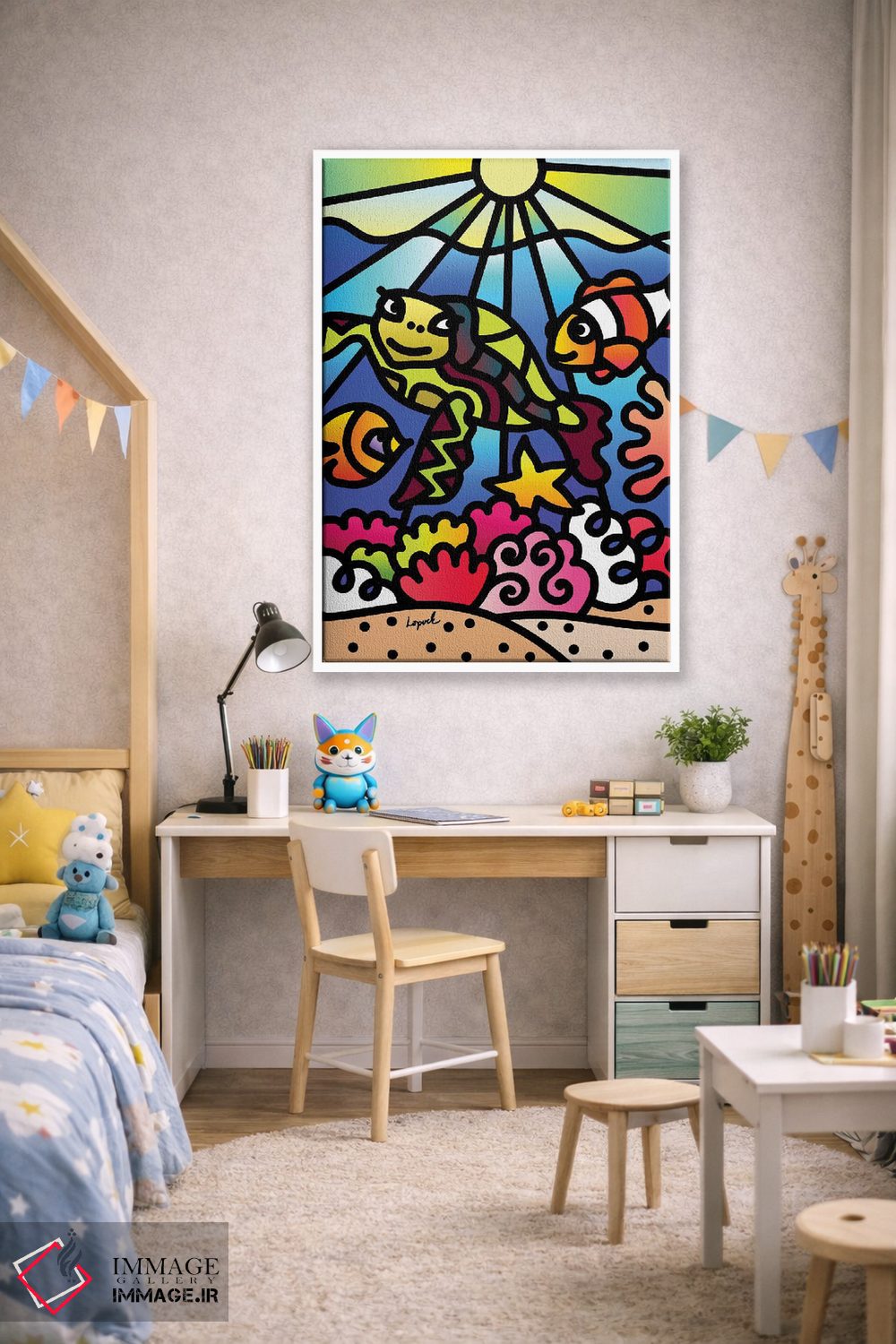 تابلو دکوراتیو دریا قسمت اول اثر لیزا لوپاک - D1W