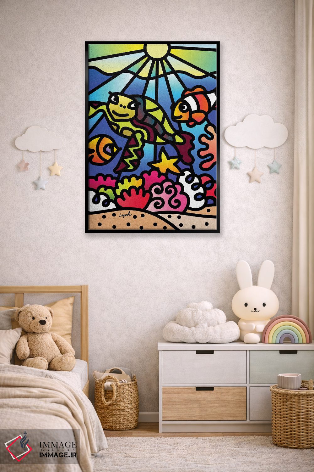 تابلو دکوراتیو دریا قسمت اول اثر لیزا لوپاک - D5B