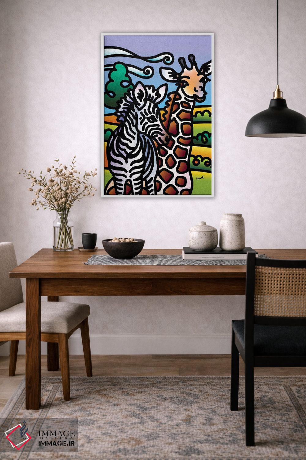 تابلو دکوراتیو باغ وحش قسمت اول اثر لیزا لوپاک - D4W