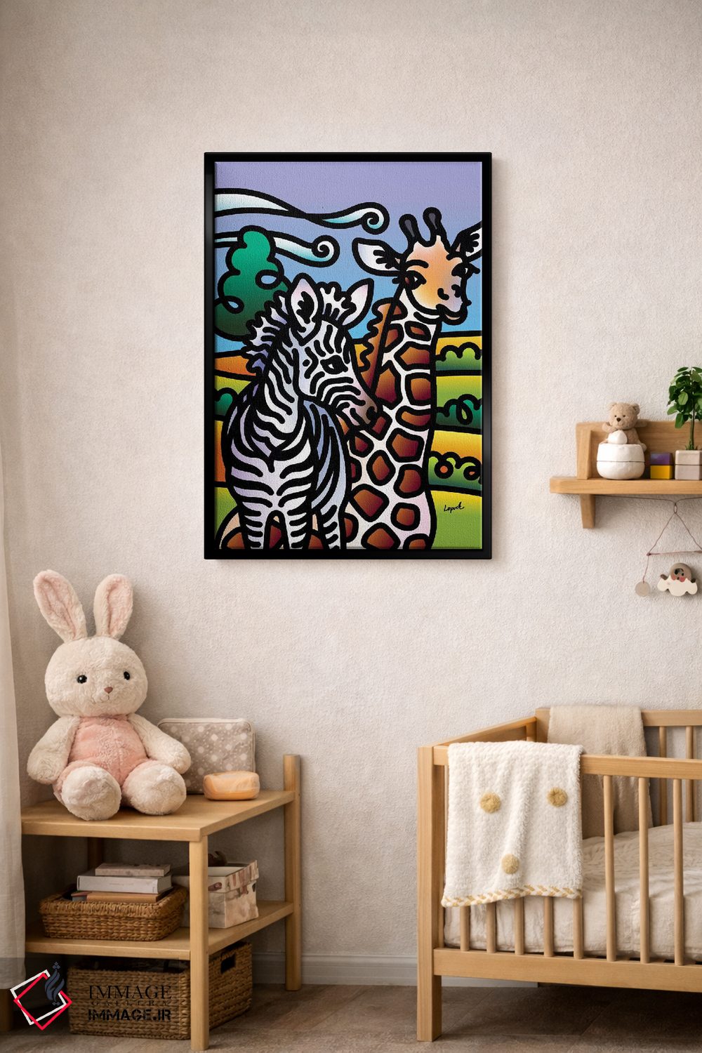 تابلو دکوراتیو باغ وحش قسمت اول اثر لیزا لوپاک - D5B