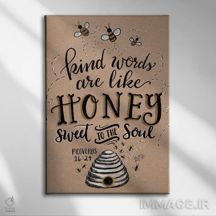 تابلو دکوراتیو کرافت اثر لیلی و ول - نمای روبهرو روی دیوار