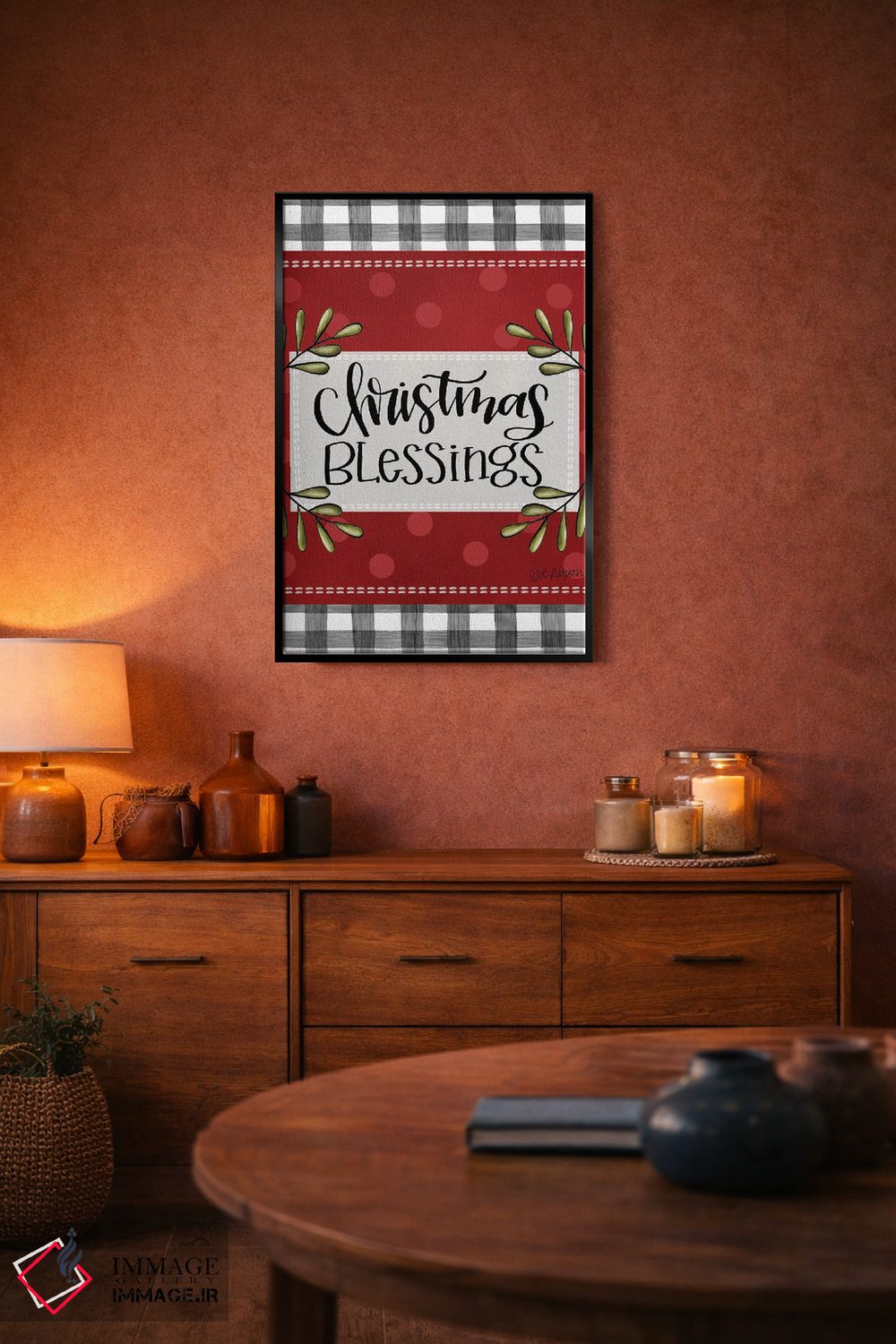 تابلو دکوراتیو برکت های کریسمس اثر لیزا لارسون - D6B