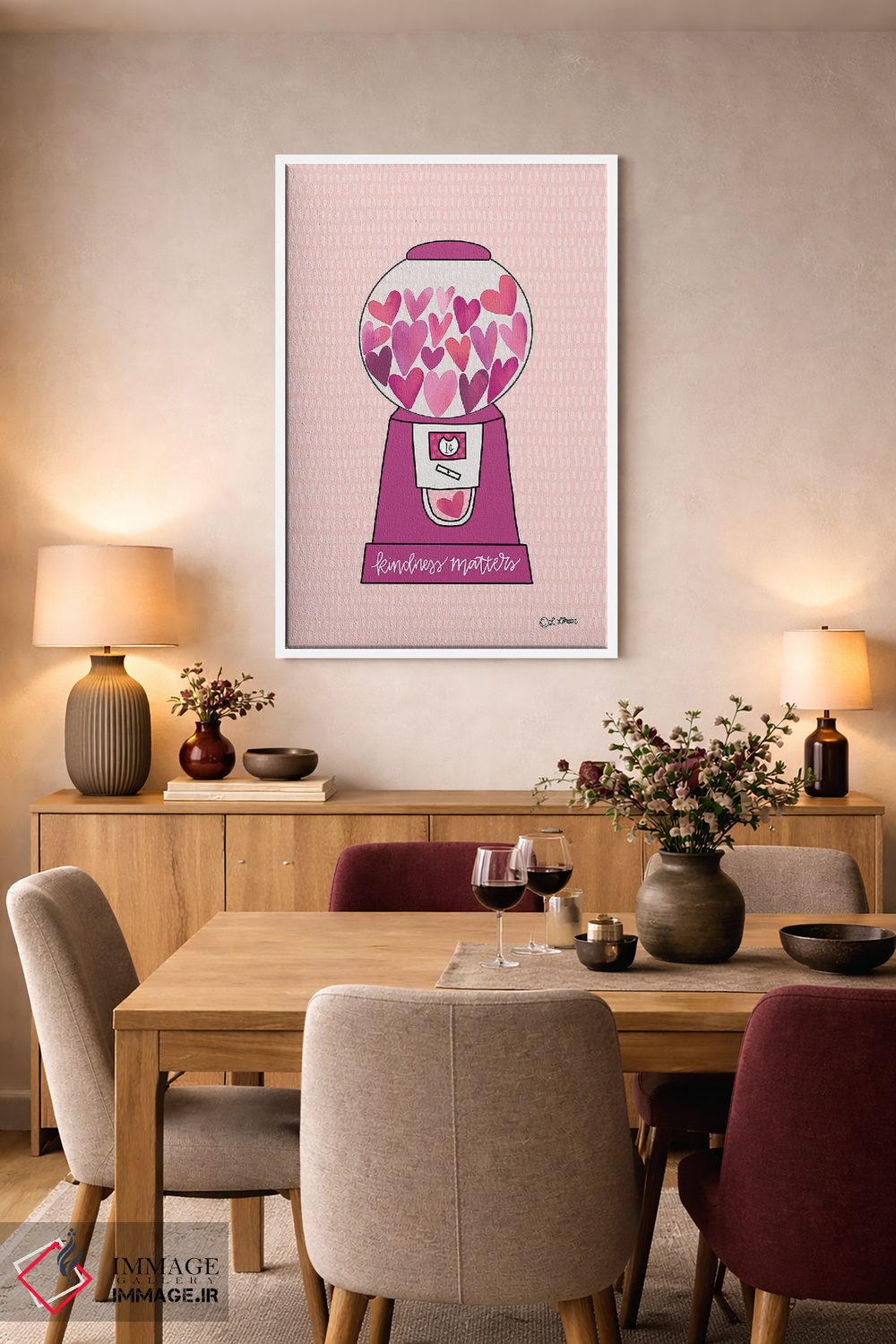 تابلو دکوراتیو مهر اهمیت دارد اثر لیزا لارسون - D4W