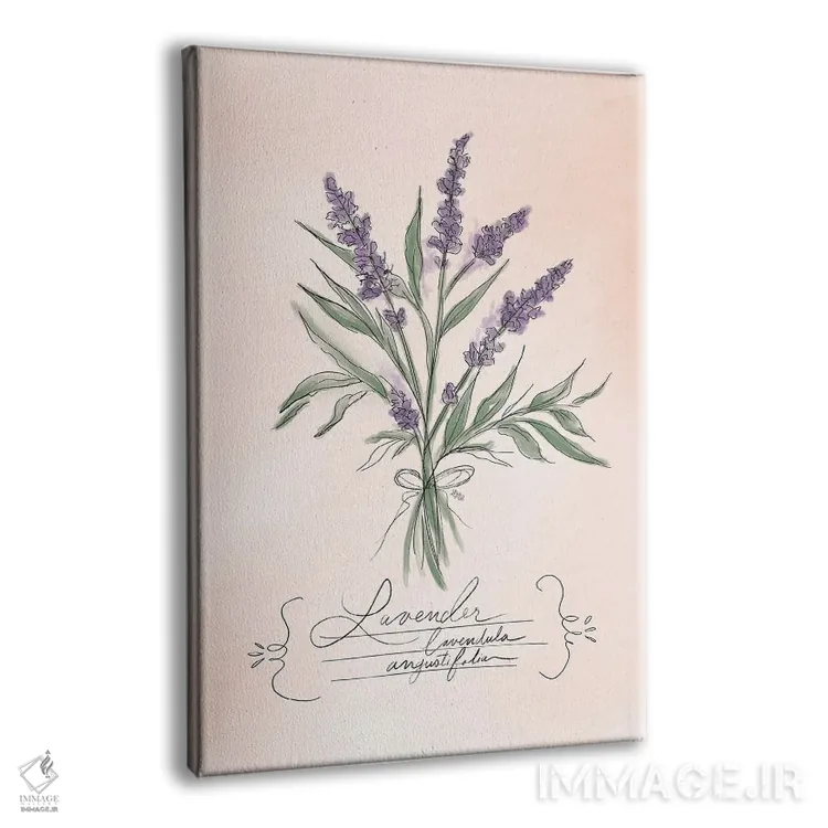 تابلو دکوراتیو اسطوخودوس اثر لیلی و ول - نمای پرسپکتیو محصول