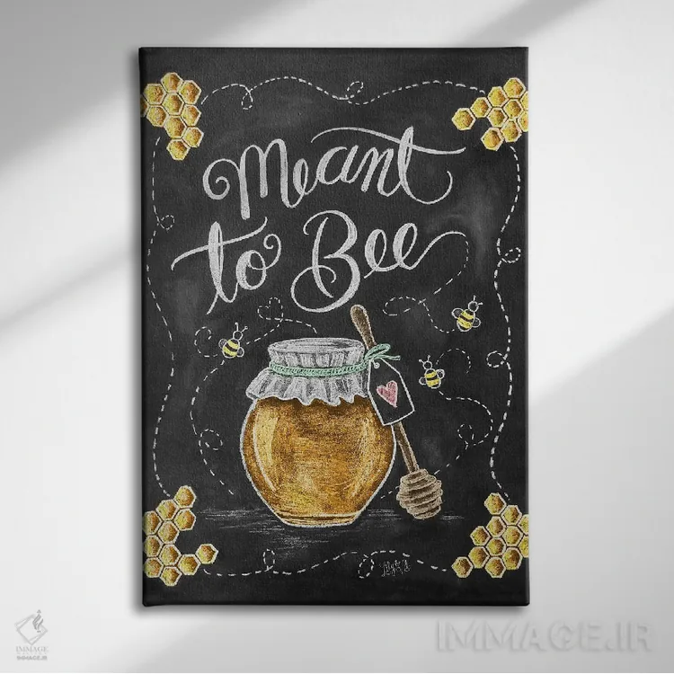 تابلو مدرن تقدیر به هم رسیدن اثر لیلی و ول - نمای روبهرو روی دیوار