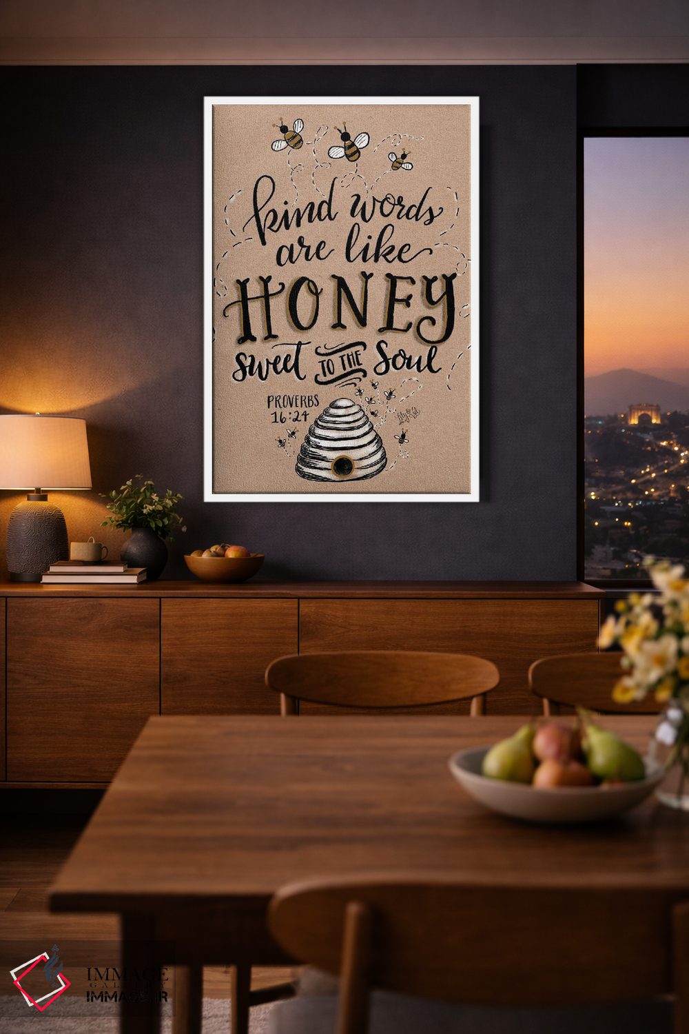 تابلو دکوراتیو کرافت اثر لیلی و ول - D3W