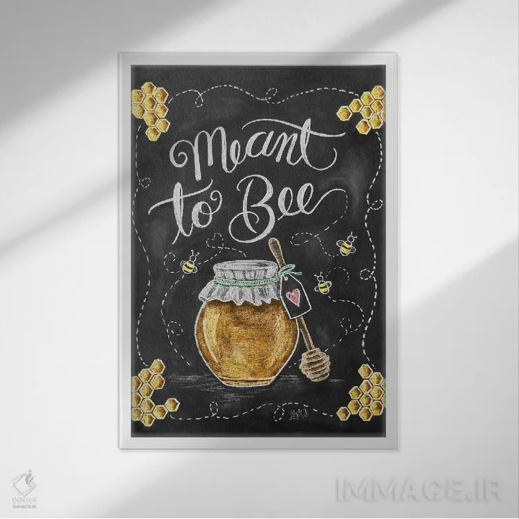 تابلو مدرن تقدیر به هم رسیدن اثر لیلی و ول - نمای قابدار سفید