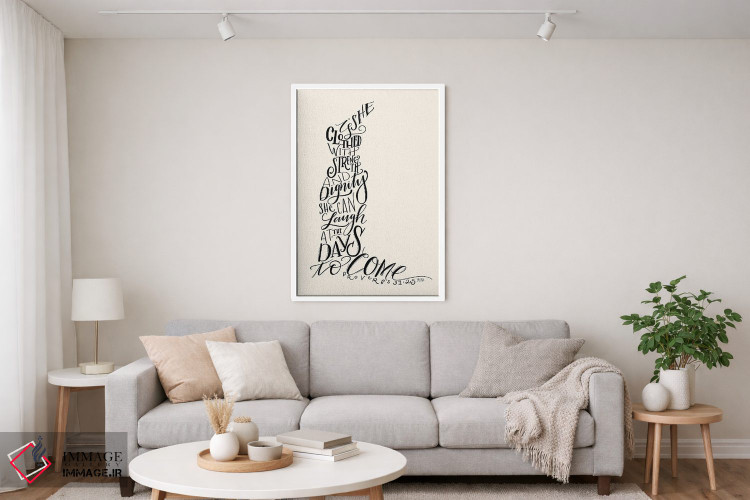 تابلو دکوراتیو لباس زن نمونه کتاب امثال قسمت اول اثر لیلی و ول - D4W