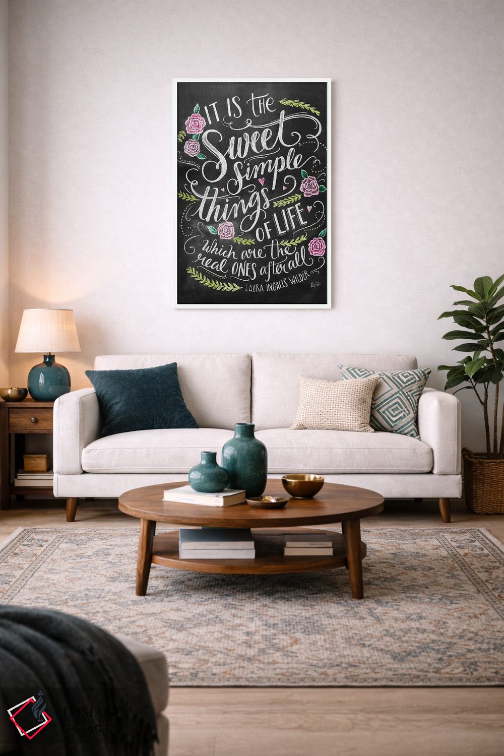 تابلو دکوراتیو چیزهای ساده و شیرین اثر لیلی و ول - D4W