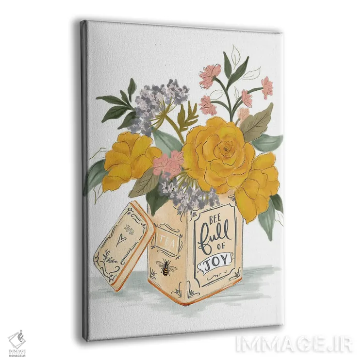 تابلو دکوراتیو زنبور پر از شادی اثر لیلی و ول - نمای پرسپکتیو محصول
