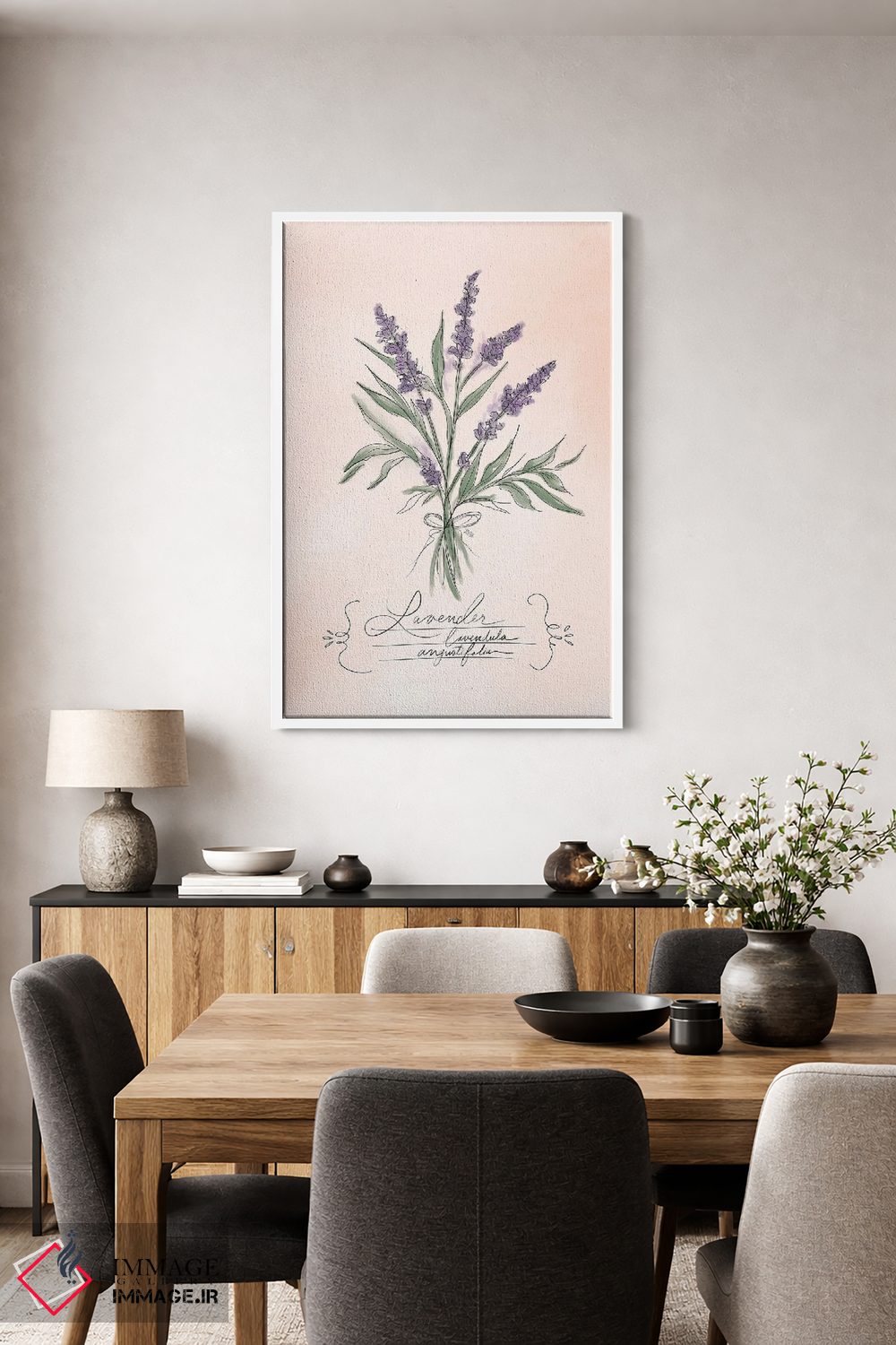 تابلو دکوراتیو اسطوخودوس اثر لیلی و ول - D4W