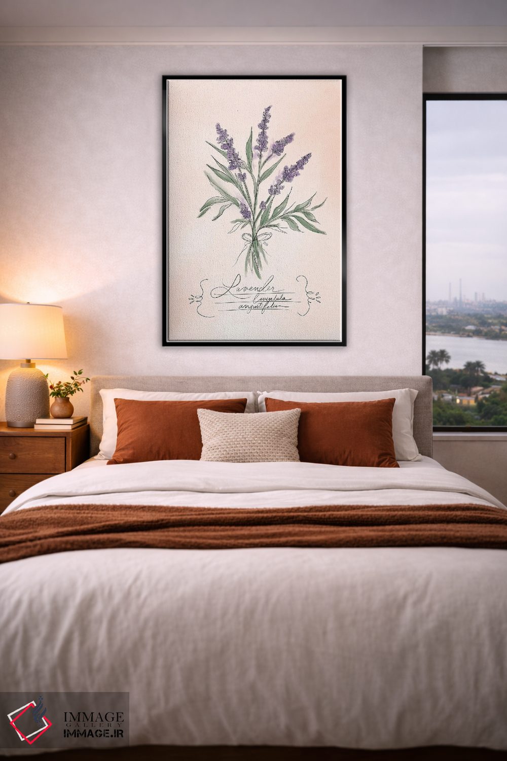 تابلو دکوراتیو اسطوخودوس اثر لیلی و ول - D5B