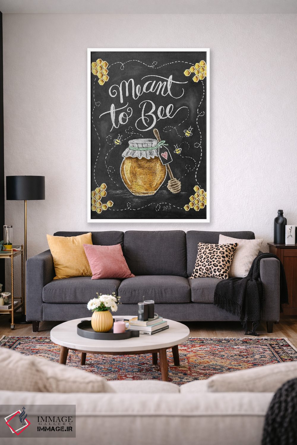 تابلو مدرن تقدیر به هم رسیدن اثر لیلی و ول - D1W