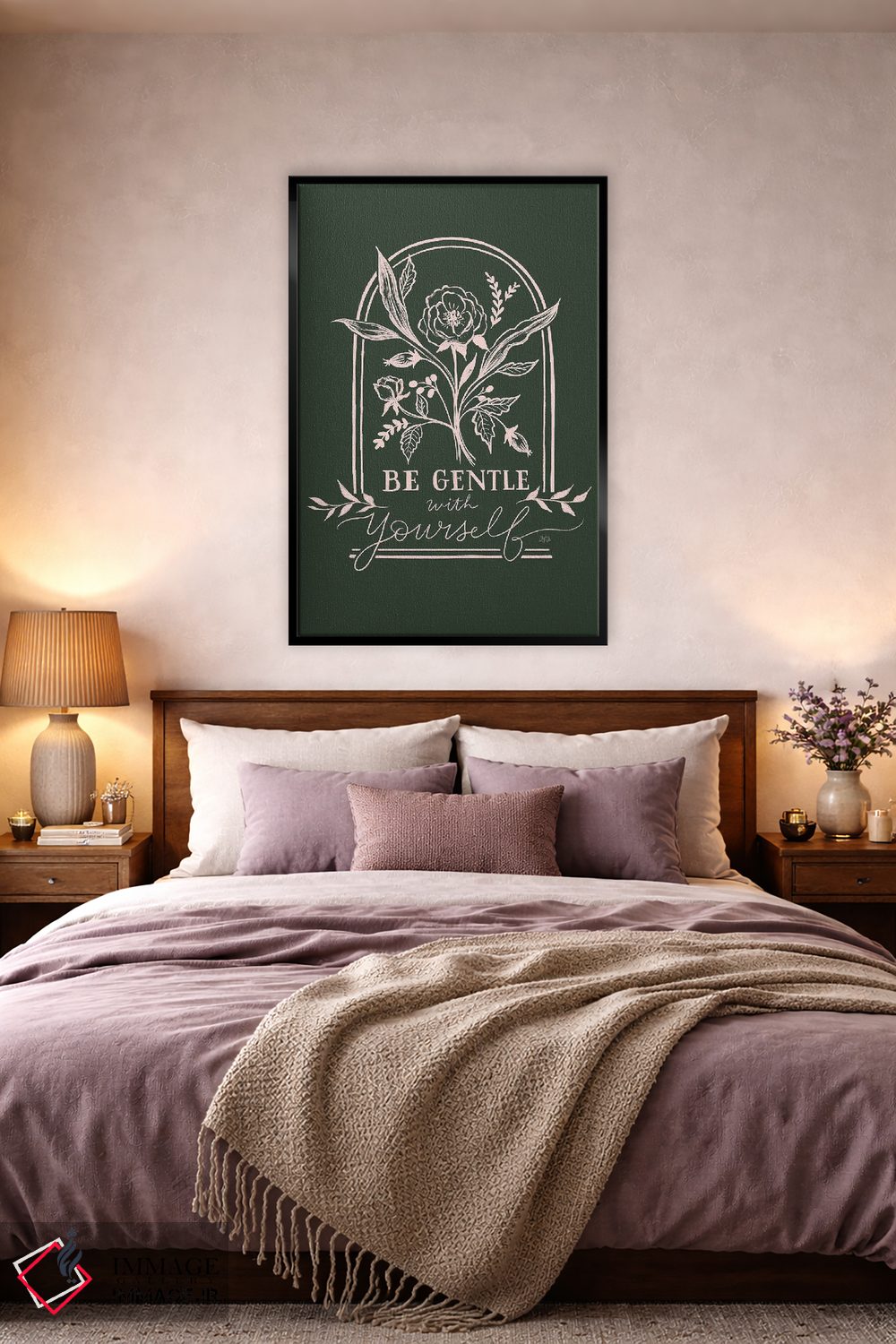 تابلو دکوراتیو با خودت مهربان باش اثر لیلی و ول - D4B