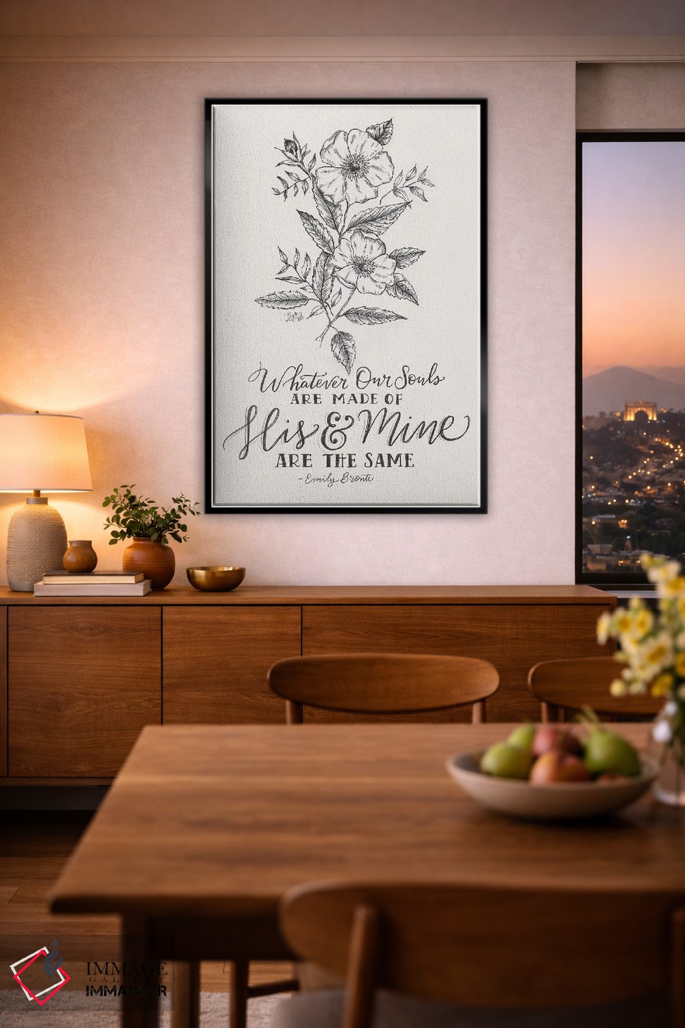 تابلو دکوراتیو نقل قول عروسی اثر لیلی و ول - D4B