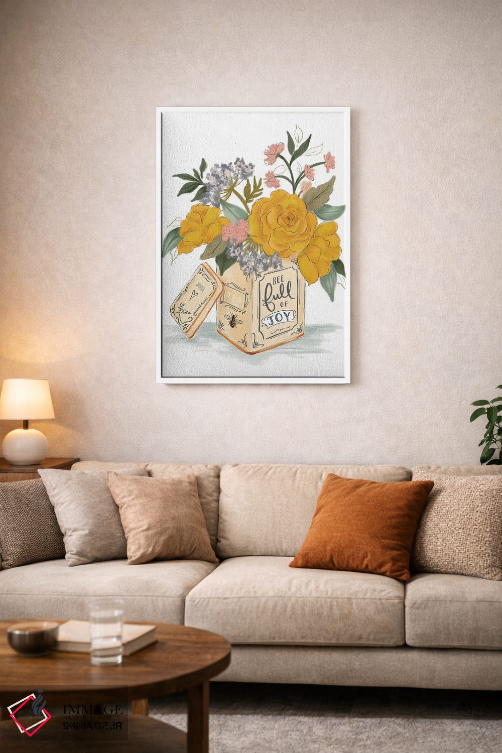 تابلو دکوراتیو زنبور پر از شادی اثر لیلی و ول - D3W