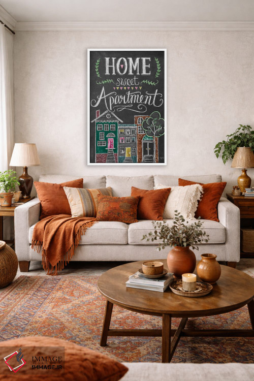 تابلو دکوراتیو آپارتمان دوست داشتنی من اثر لیلی و ول - D2W