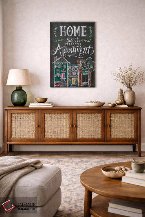 تابلو دکوراتیو آپارتمان دوست داشتنی من اثر لیلی و ول - D5B