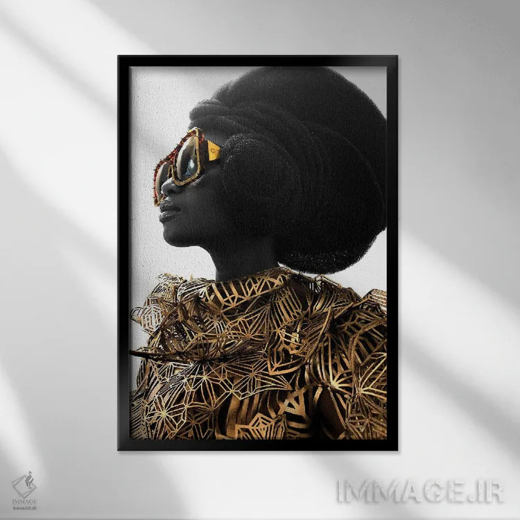 تابلو دکوراتیو سپر اثر لولیتا لورنزو - نمای قابدار مشکی