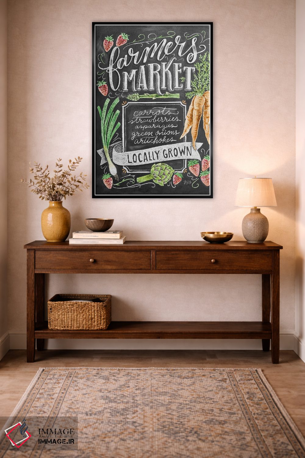 تابلو مدرن بازار کشاورزان، محصول محلی اثر لیلی و ول - D3B