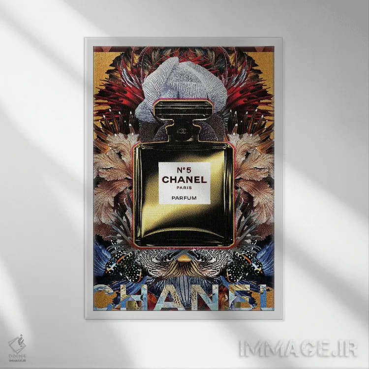 تابلو دکوراتیو شماره ۵ اثر لولیتا لورنزو - نمای قابدار سفید