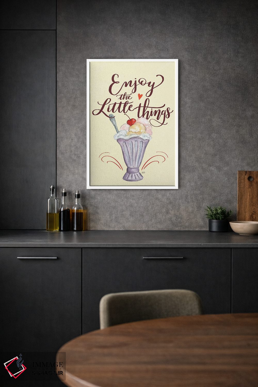 تابلو دکوراتیو از چیزهای کوچک لذت ببر اثر لیلی و ول - D1W