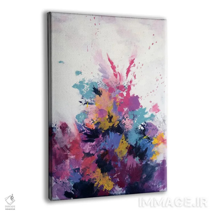 تابلو انتزاعی شکوفایی ناگهانی گل اثر لورا می دوریس - نمای پرسپکتیو محصول