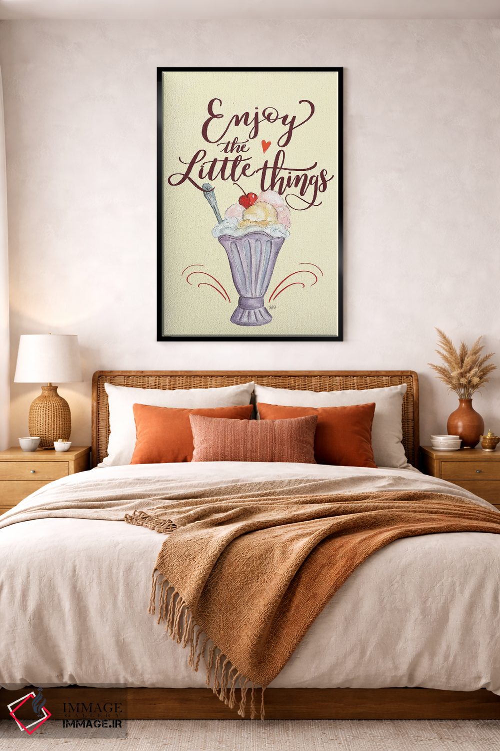 تابلو دکوراتیو از چیزهای کوچک لذت ببر اثر لیلی و ول - D4B