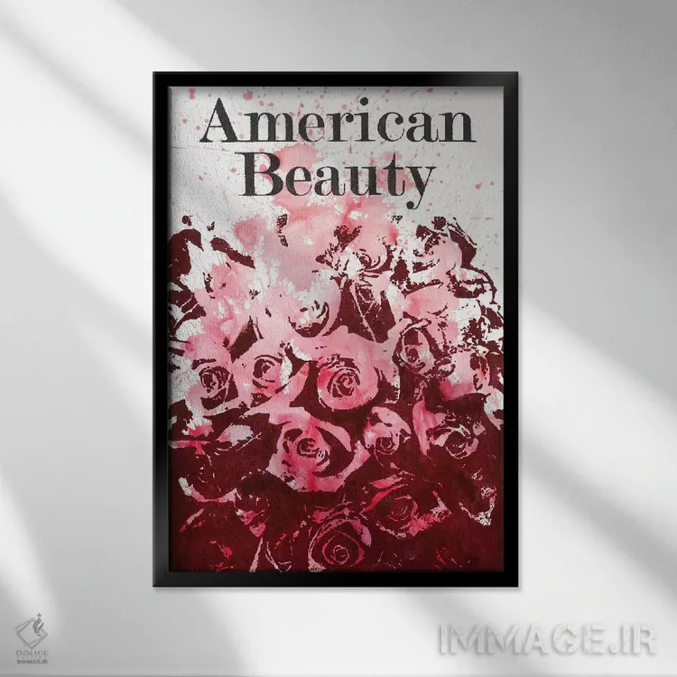 تابلو دکوراتیو زیبایی آمریکایی اثر لورا می دوریس - نمای قابدار مشکی