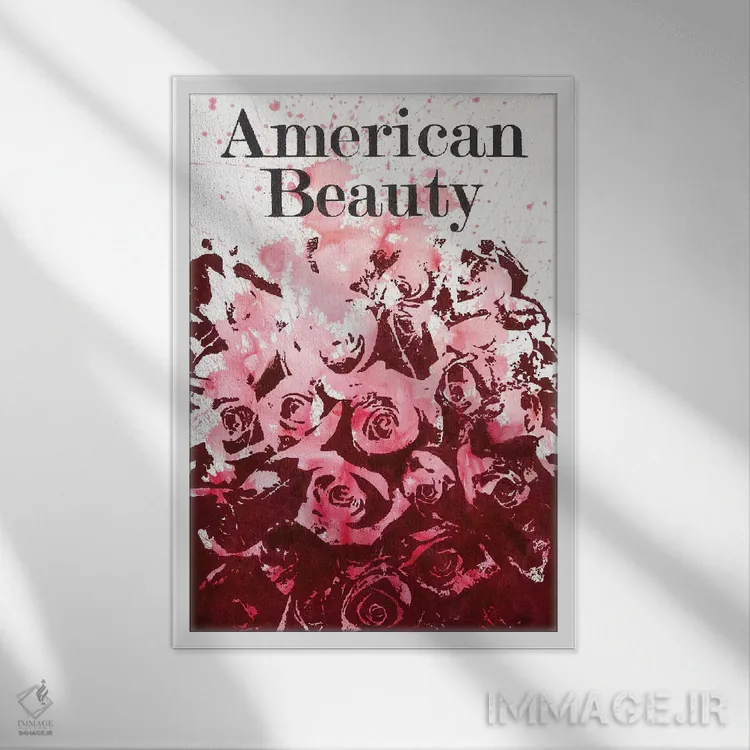 تابلو دکوراتیو زیبایی آمریکایی اثر لورا می دوریس - نمای قابدار سفید