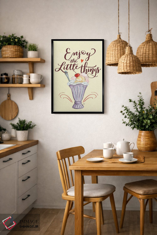 تابلو دکوراتیو از چیزهای کوچک لذت ببر اثر لیلی و ول - D5B