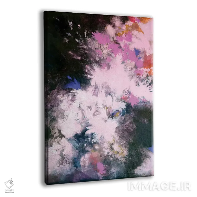تابلو انتزاعی شکوفه های میان ستاره ای اثر لورا می دوریس - نمای پرسپکتیو محصول