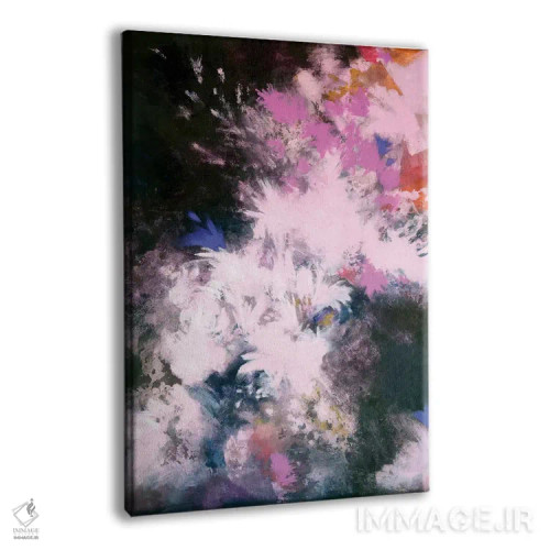 تابلو انتزاعی شکوفه های میان ستاره ای اثر لورا می دوریس - نمای پرسپکتیو محصول