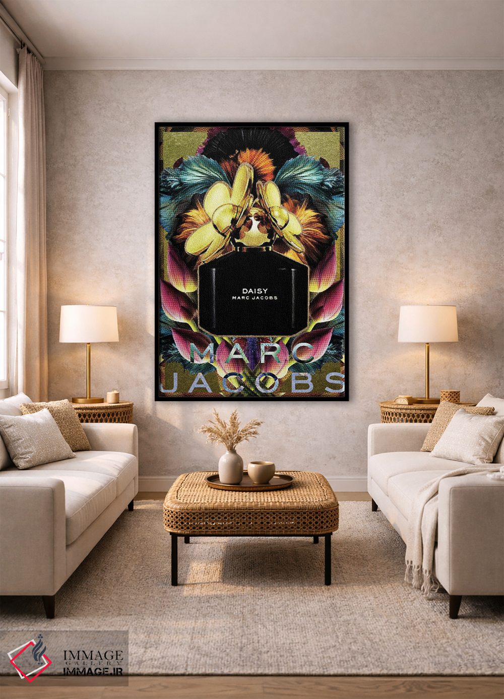 تابلو دکوراتیو گل مروارید اثر لولیتا لورنزو - D1B