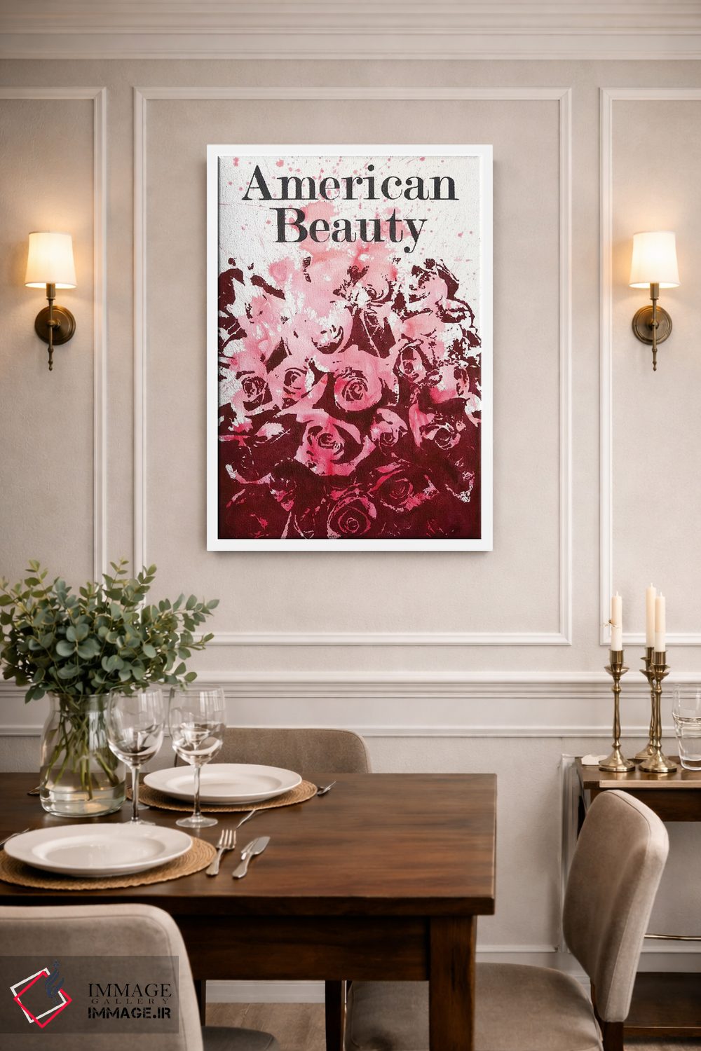 تابلو دکوراتیو زیبایی آمریکایی اثر لورا می دوریس - D2W