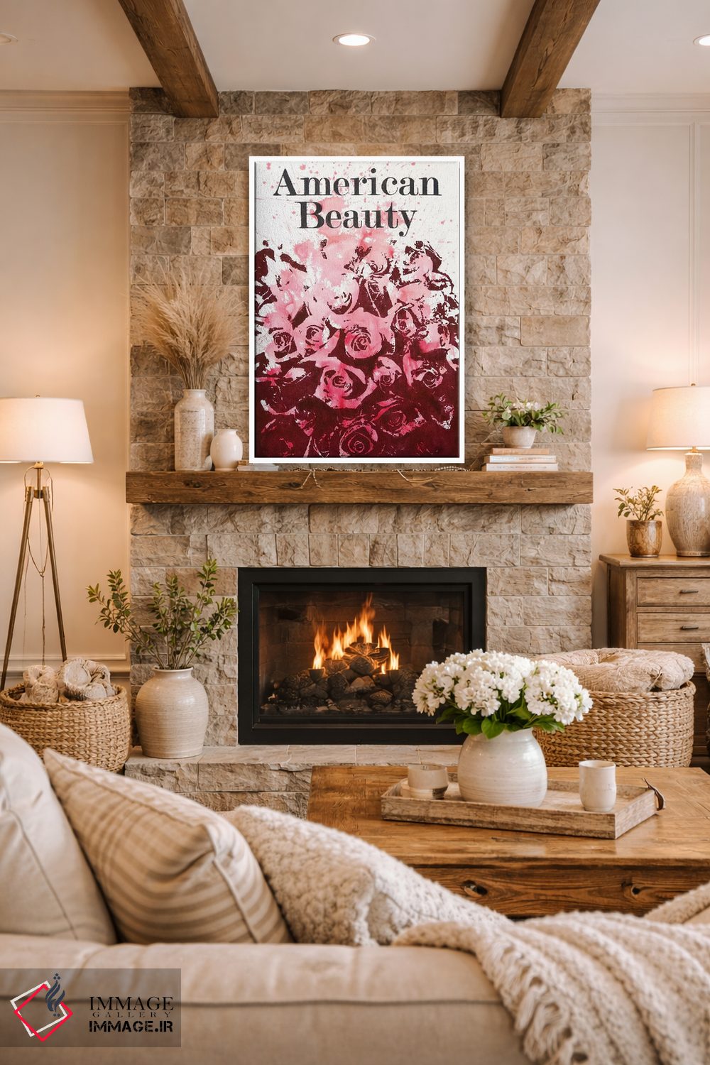 تابلو دکوراتیو زیبایی آمریکایی اثر لورا می دوریس - D1W