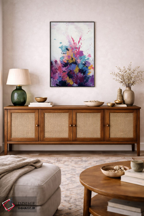 تابلو انتزاعی شکوفایی ناگهانی گل اثر لورا می دوریس - D3B