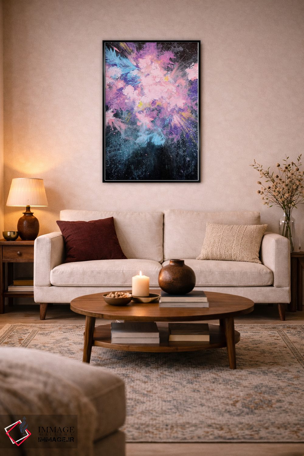 تابلو انتزاعی پرتو پر اثر لورا می دوریس - D4B