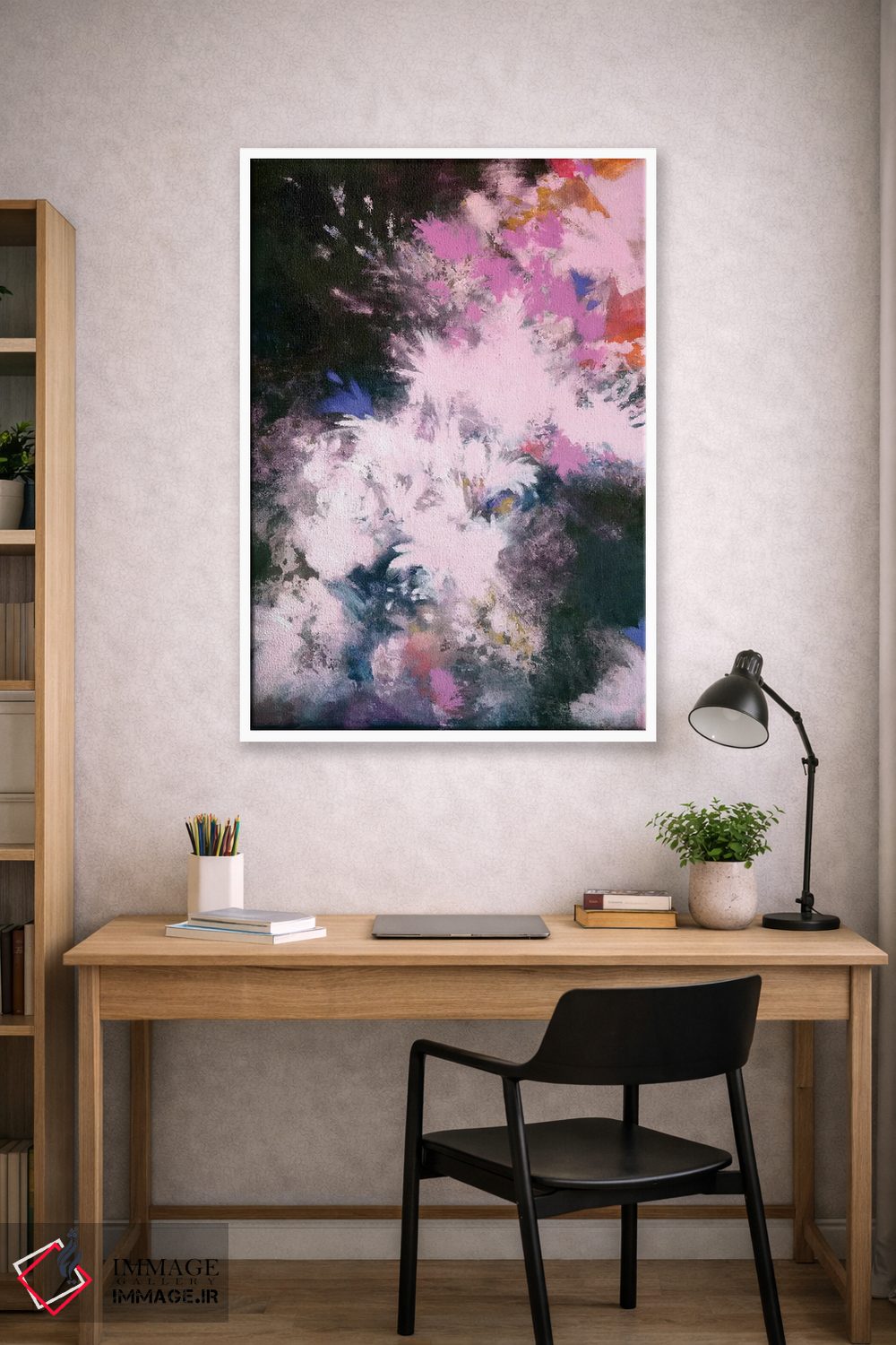 تابلو انتزاعی شکوفه های میان ستاره ای اثر لورا می دوریس - D1W